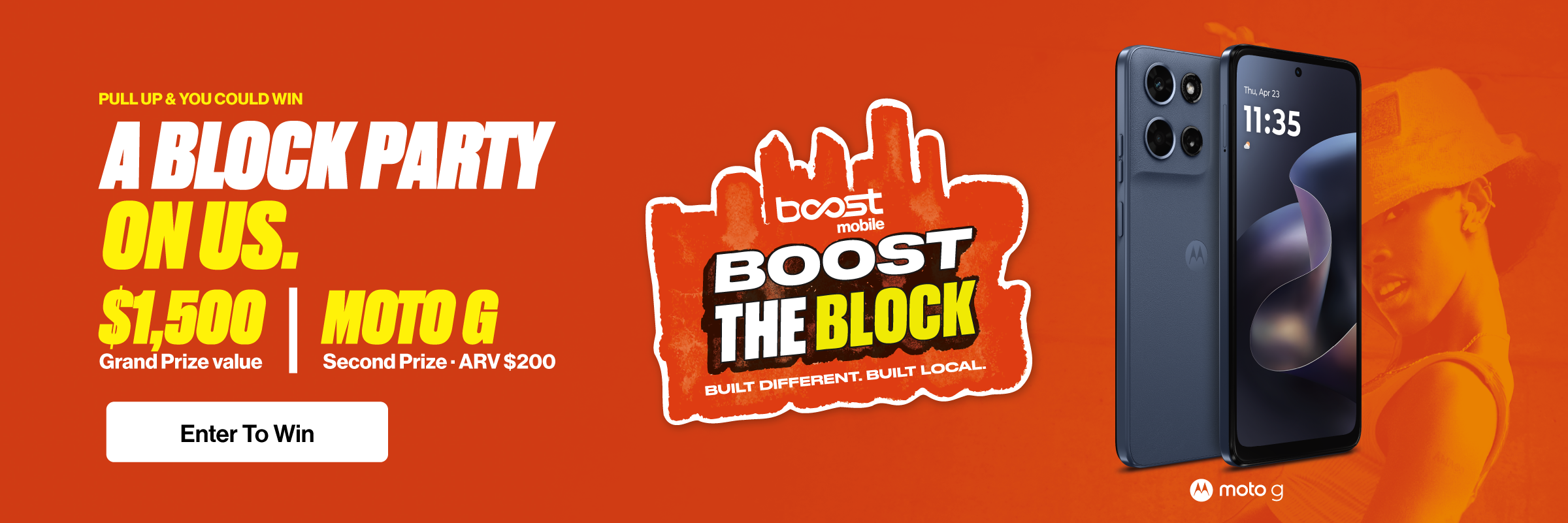 Boost the Block Banner - Central Jersey